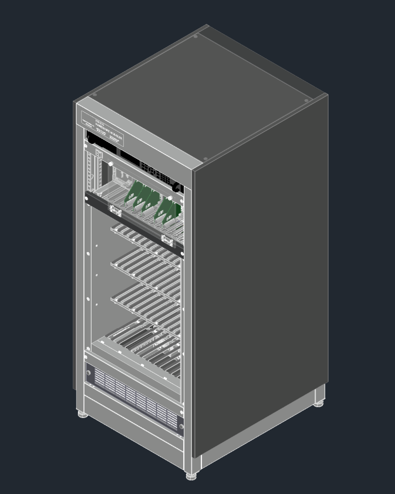 Isometric design rendering of the ITS HS-300 hardware modeler